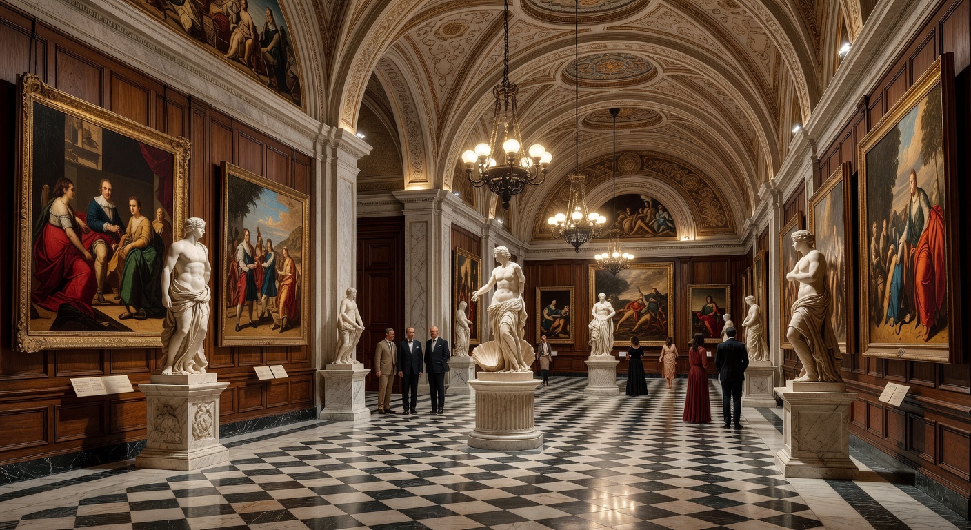 Interior de museo histórico español